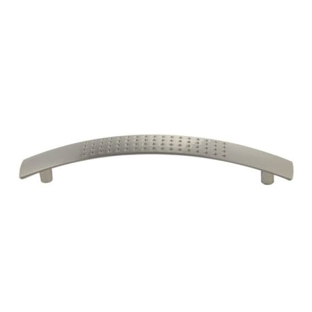 Crown 6-1/4" Dimpled Cabinet Pull with 5" Center to Center Satin Nickel Finish CHP092910SN